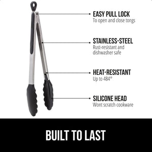 Gorilla Grip Stainless Steel Heat Resistant Kitchen Tool