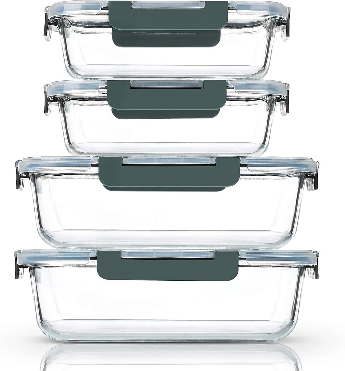 Mcirco Extra Large Glass Food Storage Container - Eco-Friendly Design