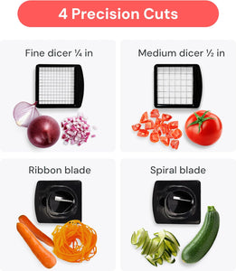 FullStar Vegetable Chopper & Spiralizer - Effortless Meal Prep
