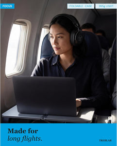 TREBLAB Active Noise Cancelling Headphones for Ultimate Focus