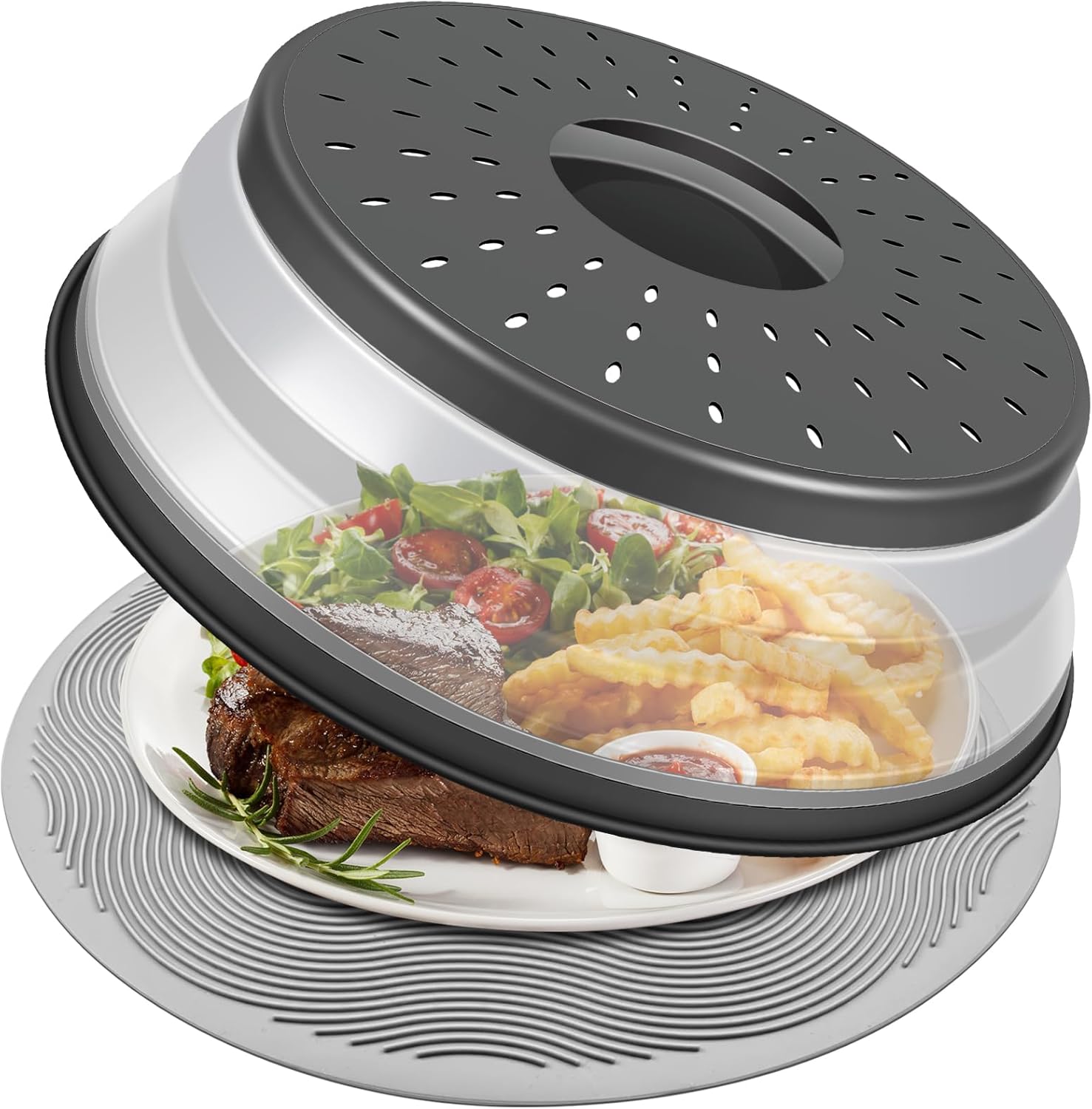 Collapsible Silicone Food Cover Mat for Ultimate Freshness