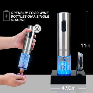 Automatic Electric Wine Bottle Corkscrew for Effortless Opening