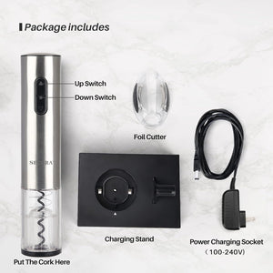 Automatic Electric Wine Bottle Corkscrew for Effortless Opening