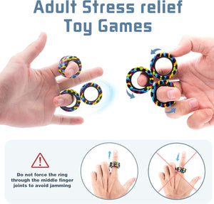 Stress Relief Magnetic Rings Fidget Toy for All Ages