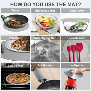 Collapsible Silicone Food Cover Mat for Ultimate Freshness