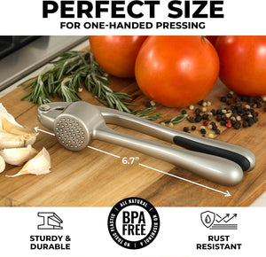 Rust Proof Professional Garlic Press – Effortless Cooking Tool
