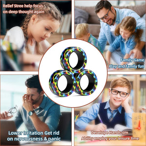 Stress Relief Magnetic Rings Fidget Toy for All Ages
