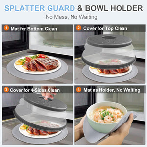 Collapsible Silicone Food Cover Mat for Ultimate Freshness